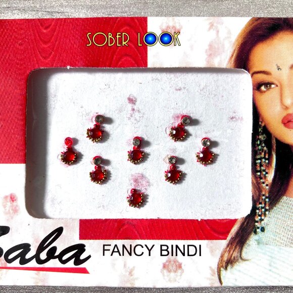 6 Packs of New Indian Bindis for celebrations (more than 40 pieces) - Picture 1 of 7